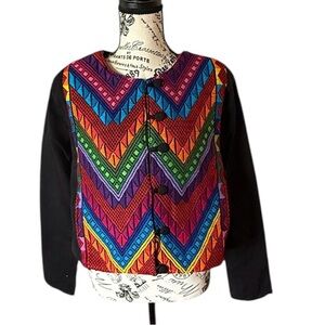 Embroidered black Jacket, Black Jacket, Women’s Jacket, Mexican Jacket,